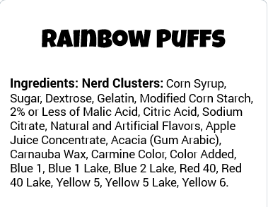 Rainbow Puffs